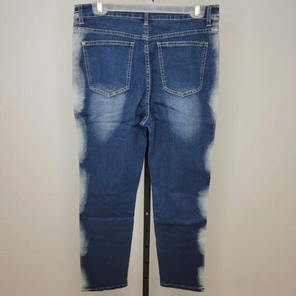 SHEIN Men's Contrast Distressed Jeans - Picture 4 of 7